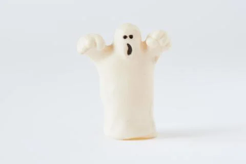 A funny ghost on white background Stock Photos
