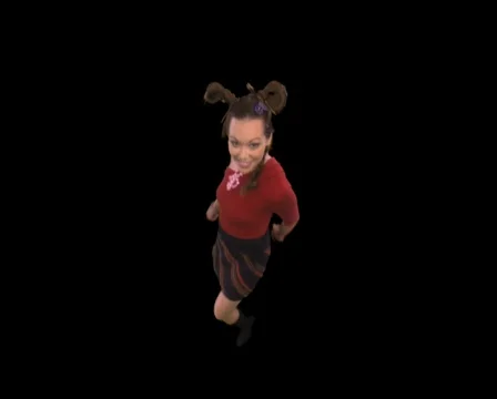Funny Girl Dancing Stock Footage 754252