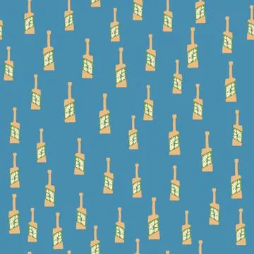 Funny glass bottle seamless pattern on blue background. Alcohol bar bottles i Illustrazione stock