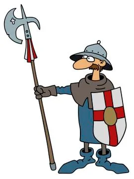 Funny gothic varlet Stock Illustration