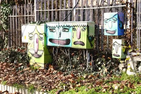 Funny graffiti Foto stock