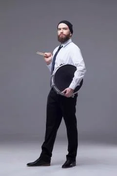 Funny guy with a beard Foto stock
