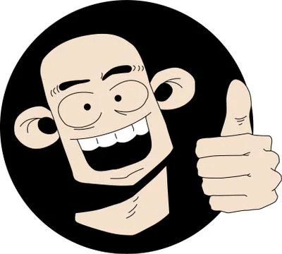 Funny guy Stock Illustration