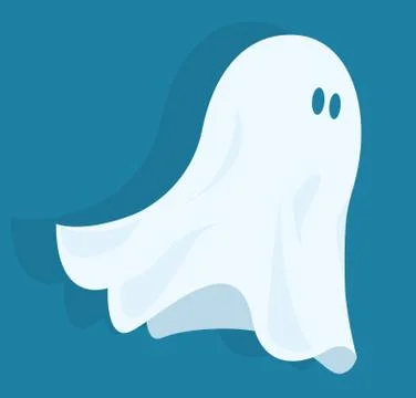 Funny halloween ghost Illustrazione stock