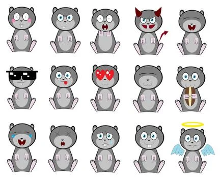 Funny hamster Edgar Stock Illustration