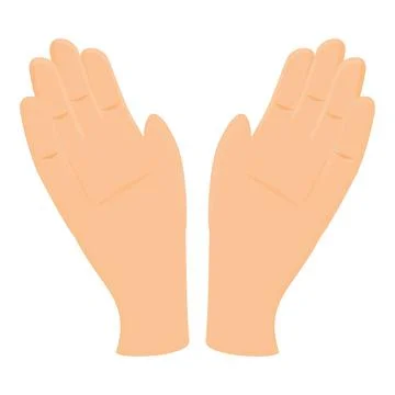Funny handclap icon cartoon vector. Sport encourage Stock Illustration