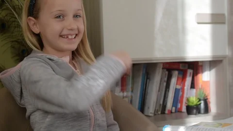 Funny hands dance Stock Footage 121964680