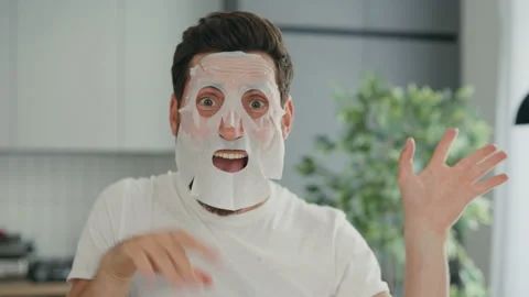 Funny Happy Man Dancing Alone in the Kitchen at His New Home, Feeling Joyful and Stock Footage 238805381