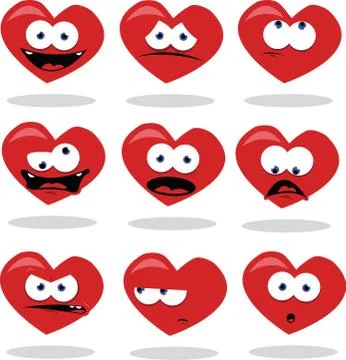 Funny heart Stock Illustration