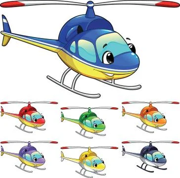 Funny helicopter. Stock-Illustration