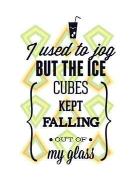 Funny Ice Cube Joke T-Shirt Vector – Editable EPS Design Stock-Illustration