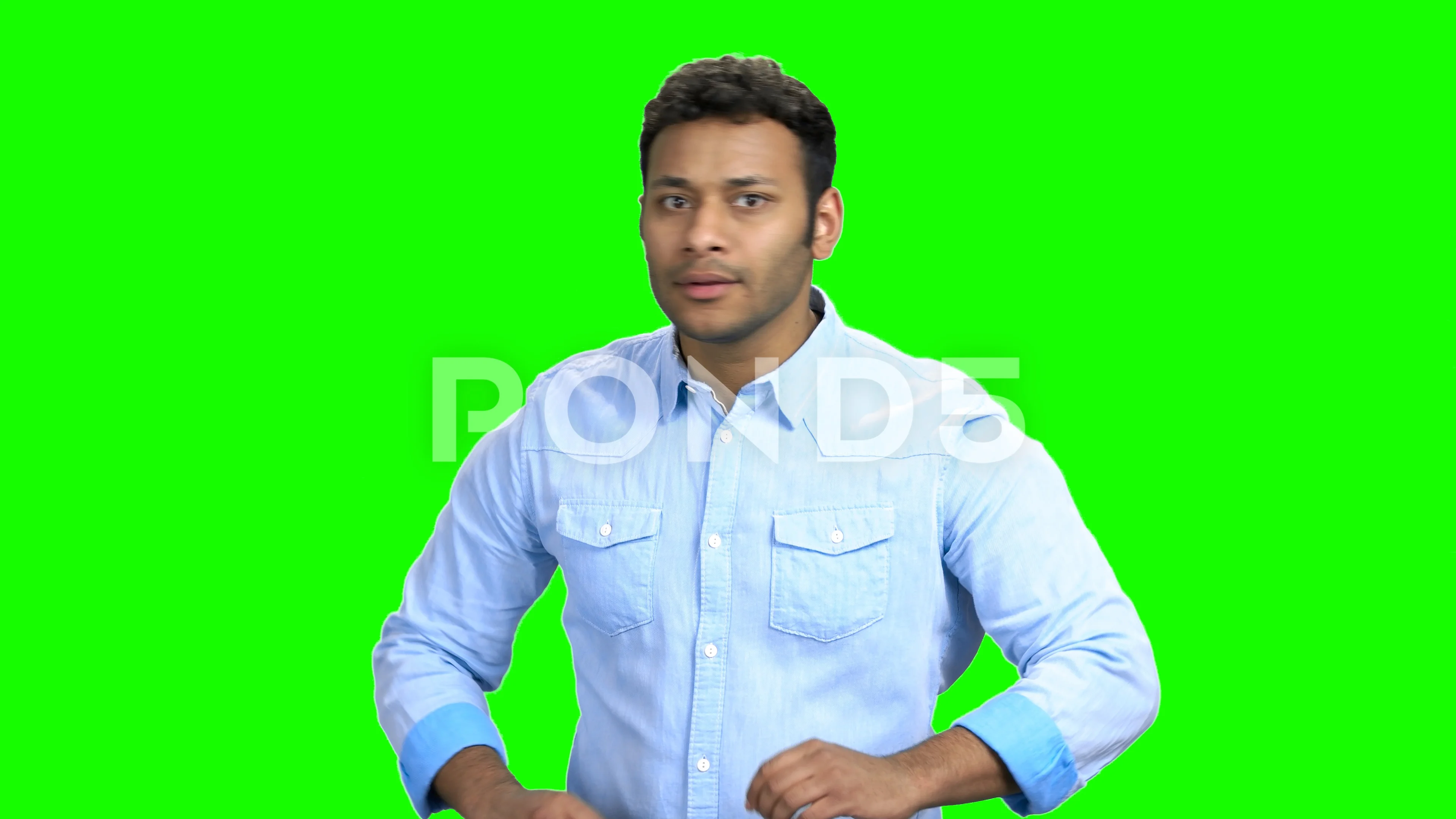 Funny Indian man preens before date. | Stock Video | Pond5