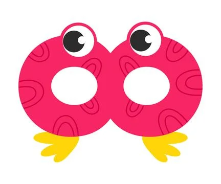 Funny Infinity Sign Mathematical Operation Symbol with Eye Vector Illustration Stock Illustration