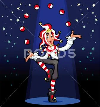 Funny joker. Stock Illustration