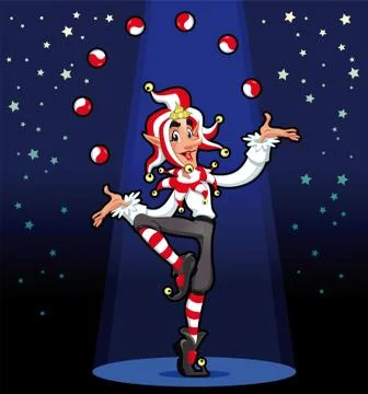 Funny joker. Stock Illustration