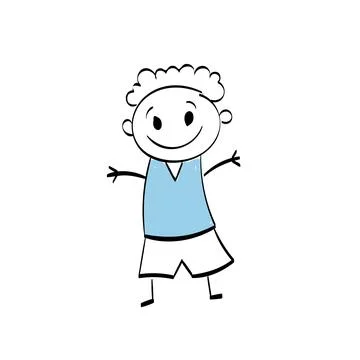 Funny Kid design over white background Stock Illustration
