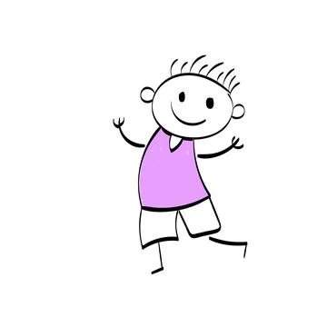 Funny Kid design over white background Stock Illustration