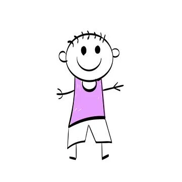 Funny Kid design over white background Stock Illustration