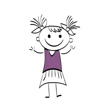 Funny Kid design over white background Stock Illustration