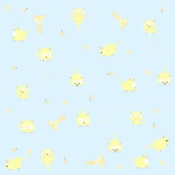 Funny Kitties Stock Illustration