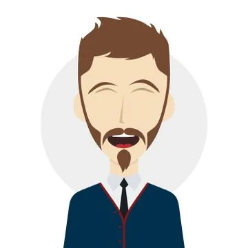 Funny laughing guy イラスト素材