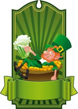 Funny Leprechaun Stock Illustration
