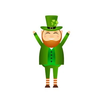 Funny leprechaun for St. Patrick Day Stock Illustration