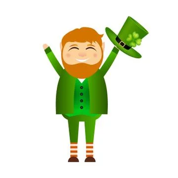 Funny leprechaun for St. Patrick Day Stock Illustration