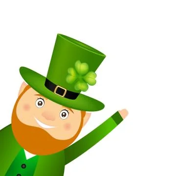 Funny leprechaun for St. Patrick Day Stock Illustration