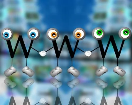 Funny letters Stock Illustration