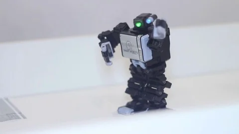 Funny little robot Stock Footage 81789545