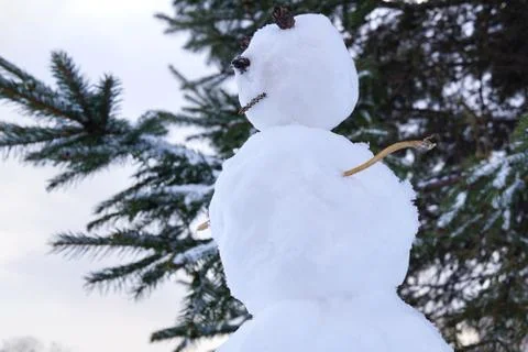 Funny little snowman Stock Photos