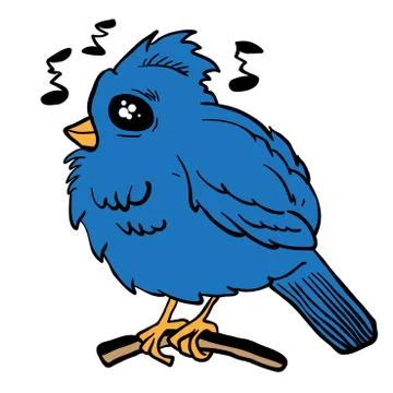 Funny looking bird Stock Illustration