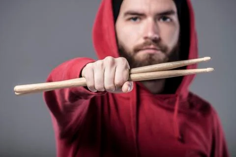 Funny man with a beard Foto stock