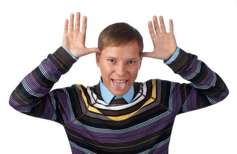 Funny man Stock Photos