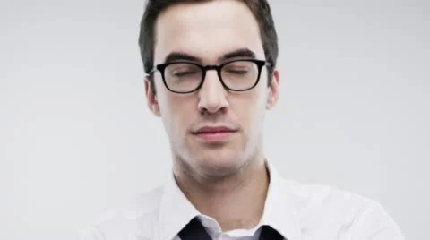 Funny man silly string face slow motion wedding photo booth series Stock Footage 50128142