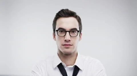 Funny man silly string face slow motion wedding photo booth series Stock Footage 50128154