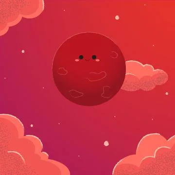 Funny mars for your ideas Stock Illustration