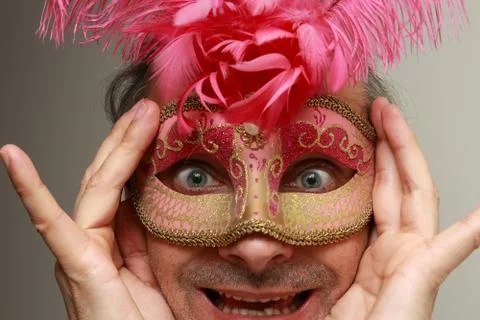 Funny masquerade Stock-Fotos