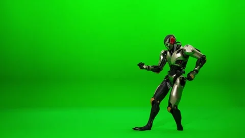 Funny Mecha Machine Dance VFX Asset Stock Footage 321920760