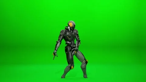 Funny Mecha Machine Dance VFX Asset Stock Footage 322166499