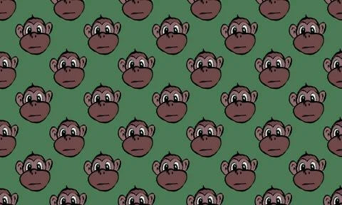 Funny monkey illustration 스톡 일러스트