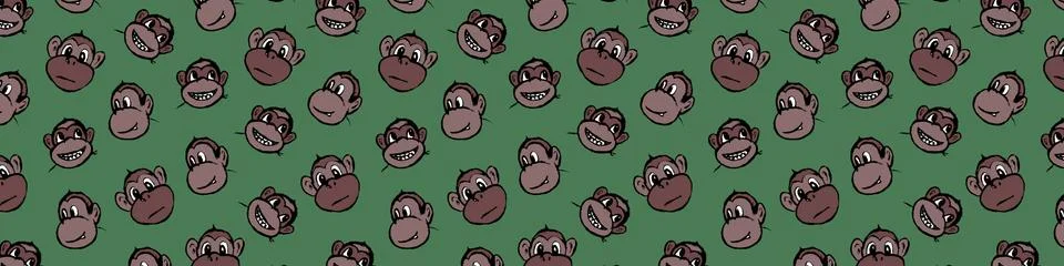 Funny monkey illustration 스톡 일러스트