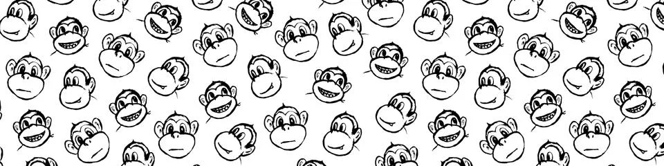 Funny monkey illustration Illustrazione stock