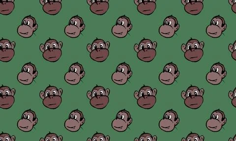 Funny monkey illustration 스톡 일러스트