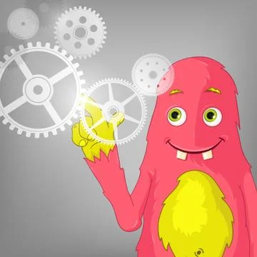 Funny Monster. Stock Illustration