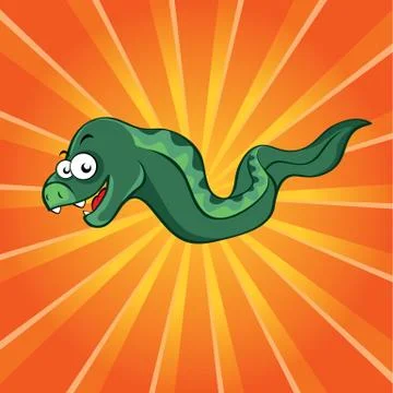 Funny moray Stock-Illustration