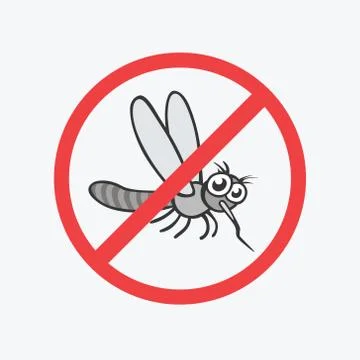 Funny mosquito. Flat Vector icons for your design Stock Illustration