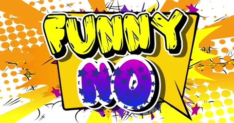 Funny No. Comic Book Words Stock Footage 166329372