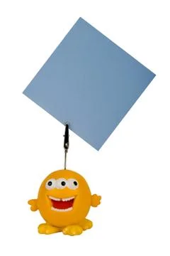 Funny notes holder Stock Photos